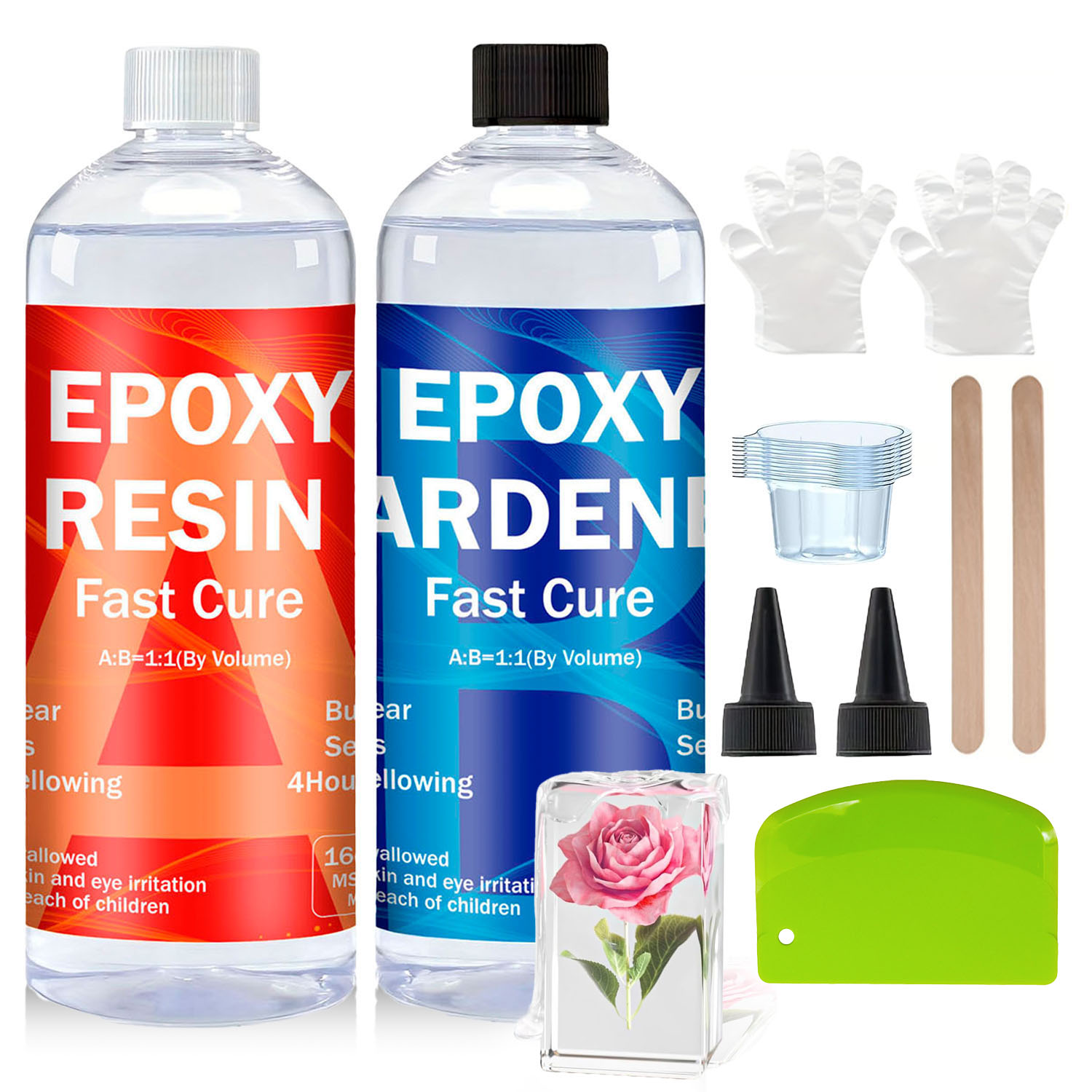 Прозрачный эпоксидный комплект – обзор и цена Resin Jewelry Kit
