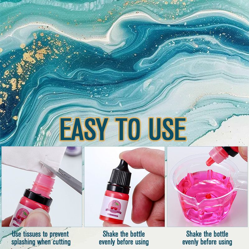 Цветной пигмент из эпоксидной  – обзор и цена Resin Pigment Set