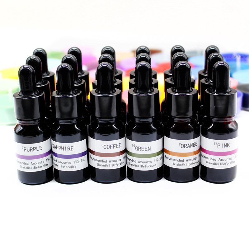 10 мл Жидкий краситель для све – обзор и цена Resin Pigment Set